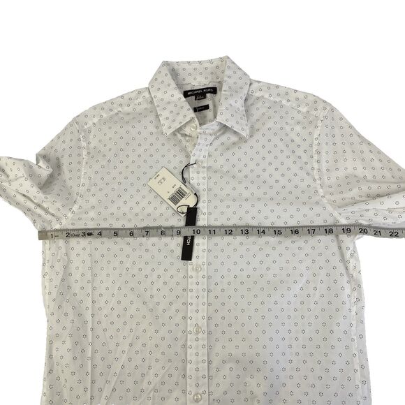 New Mens Michael Kors Long Sleeve Button Up Shirt Size Small Slim Fit NWT - Picture 4 of 8